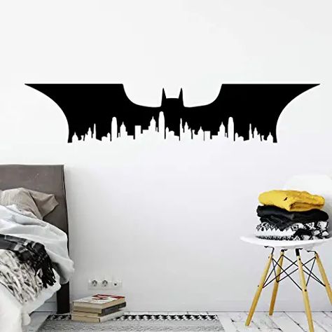 Batman Bedroom Decor, Study Room Kids, Batman Bedroom, Stickers For Boys, Batman Wall, Abstract Art Decor, Superhero Wall, Superhero Wall Art, Wall Art Decal