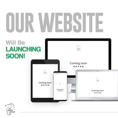 Our website is launching soon! Stay tuned for updates on the official www.northearth.ca launch! Website Launching Soon Poster, Website Launch Poster Design, Website Launch Poster, Launching Soon Poster, Website Launch Announcement Posts, New Website Announcement, Website Launch Idea, Website Announcement, Ads Video