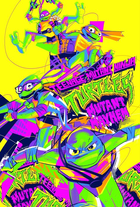 Rottmnt Poster, Tmnt Mutant Mayhem Wallpaper, Tmnt Poster, Tmnt Mutant Mayhem, Tmnt Wallpaper, The Ninja Turtles, Ninga Turtles, Matt Taylor, Ninja Turtles Movie