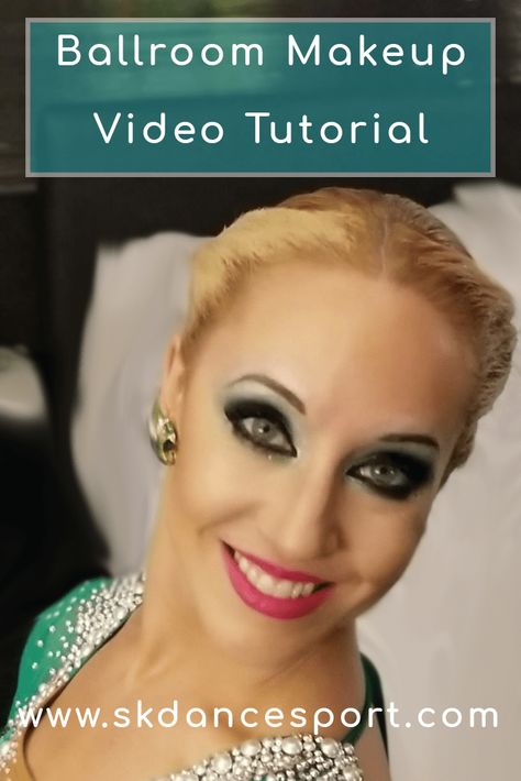 Ballroom Makeup Tutorial: An Easy and Customizeable Look! - SK Dancesport Ballroom Dance Makeup Tutorials, Ballroom Makeup Tutorial, Ballroom Dance Makeup, Dance Makeup Tutorial, Ballroom Competition Makeup, Dancesport Makeup, Nyx Liquid Eyeliner, Dance Competition Makeup, Ballroom Makeup