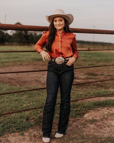 When you need a dressier alternative to your favorite denim, our Women’s Satin Rodeo Blouse has you covered. Seriously, this is the prettiest satin top! 🛒: https://www.bootcountryonline.com/collections/classic-cowboy Men Workwear, Twisted X Boots, Rodeo Shirts, Hey Dudes, Orange Satin, Satin Top, Shoes Booties, Waterproof Boots, Boots For Sale