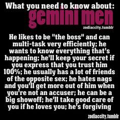 That describes my man to a T All About Gemini, Twin Quotes, Gemini Traits, Gemini Girl, Gemini Quotes, Gemini Life, Gemini Love, Astrology Gemini, Gemini Sign