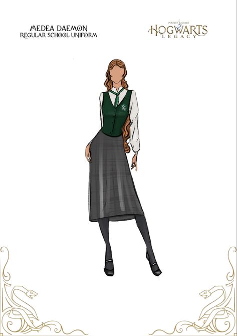 #harrypotter #hogwartslegacy #hogwartslegacyoc Hogwarts Legacy Uniform, Hogwarts Legacy Oc, Hogwarts Legacy Outfits, Hogwarts Uniform, Hogwarts Legacy, Wizarding World, Hogwarts, Fantasy Art, Harry Potter