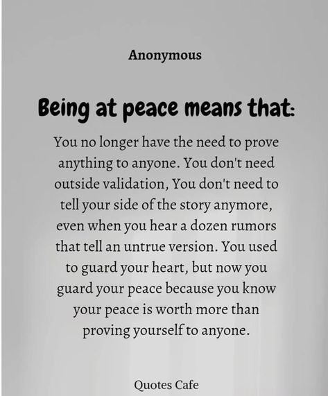 Peace Meaning, Word Of The Year, Guard Your Heart, Peace Quotes, New Me, To Tell, Knowing You, Words Of Wisdom, Self Love