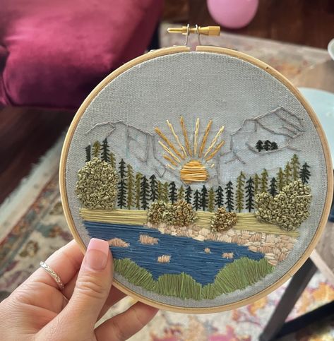 Autumn Embroidery, Embroidery, Art