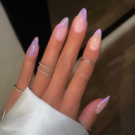 25 Best Winter 2023 Nail Trends to Inspire You Trendy Spring Nails 2024 Almond, Nail Designs Trending Now Almond, Trendy Nail Designs 2024, Spring Nails 2024 Trends Almond, 2024 Nail Trends Winter, Winter 2023 Nail Trends, Jan Nails, Glitter Nail Ideas, Rose Gold Nails Glitter