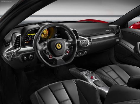 Ferrari 458 Italia Ferrari 458 Interior, Ferrari Italia, Wallpaper Luxury, Ferrari 458 Italia, Ferrari California, Luxury Car Interior, Cars Vintage, Ferrari 488, Ferrari F40