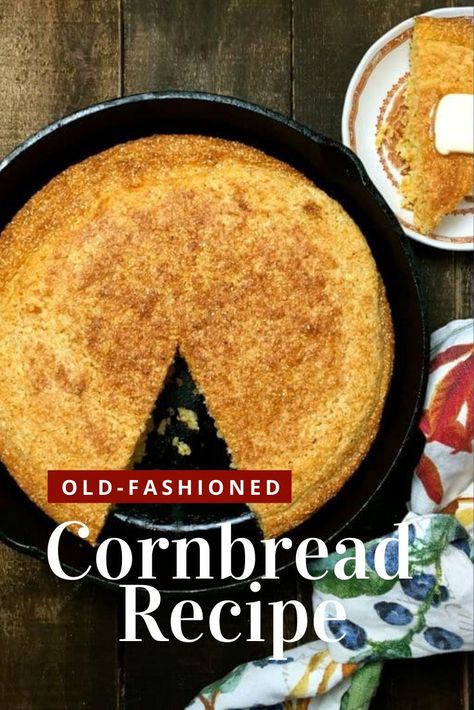 Glutenfree Cornbread, Southern Buttermilk Cornbread, Cornbread Southern, Classic Cornbread, Gluten Free Cornbread Recipe, Old Fashioned Cornbread, Southern Cornbread Recipe, Quick Gluten Free Meals, Southern Style Cornbread