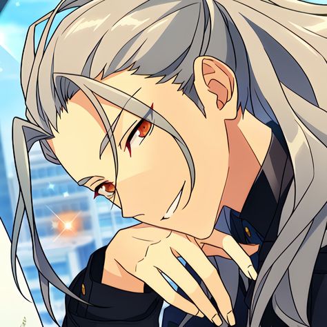 Nagisa Icon, Nagisa Ran, Enstars Icons, Long White Hair, Destroy Me, My Fav Characters, Interview With The Vampire, Rhythm Games, My Sons