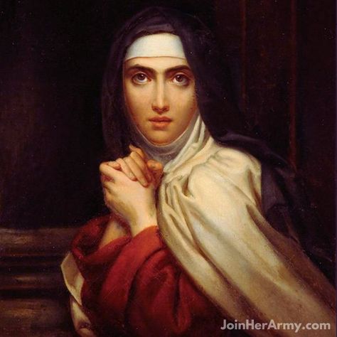 Lord, grant that I may always allow myself to be guided by You, always follow Your plans, and perfectly accomplish Your Holy Will. Grant that in all things, great and small, today and all the days of my life, I may do whatever You require of me. Help me respond to the slightest prompting of Your Grace, so that I may be Your trustworthy instrument for Your honour. May Your Will be done in time and in eternity by me, in me, and through me. Amen • • • • • #saintoftheday #catholicsaints #callistu... Faith Aesthetic, Saint Teresa Of Avila, Teresa Of Avila, Saint Teresa, Gothic Rose, Catholic Images, Santa Rita, 3d Laser, Catholic Art