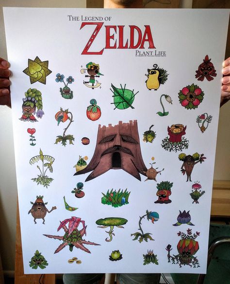 Legend Of Zelda Plants, Zelda Tattoo, Progress Tracker, Zelda Skyward, Plant Poster, Wind Waker, Flower Video, Ocarina Of Time, The Legend Of Zelda