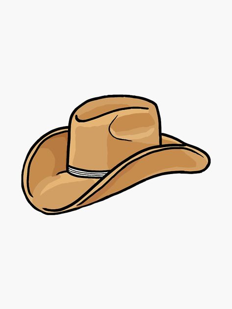 Cowboy Hat Clip Art, Cowboy Hat Reference, Cowboy Hat Doodle, Rome Scrapbook, Cowgirl Hat Drawing, Cartoon Cowboy Hat, Cowboy Hat Painting, Cowboy Hat Clipart, Cowboy Hat Illustration