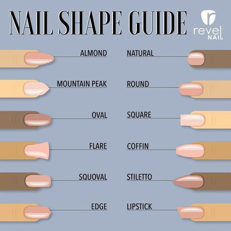 Nail Shape Guide, Perfect Nail Shape, Acrylic Nails Kylie Jenner, Revel Nail Dip Powder, Revel Nail Dip, Remove Acrylic Nails, Revel Nail, Green Acrylic Nails, Clear Acrylic Nails