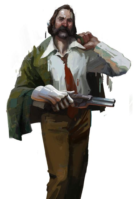 Harry Du Bois Disco Elysium, Disco Elysium Art Style, Harry Dubois Disco Elysium, Disco Elysium Concept Art, Disco Elysium Cosplay, Disco Elysium Portrait, Harry Disco Elysium, Disco Elysium Fanart, Halloween Concept Art