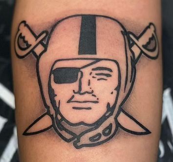 Raiders Tattoo, Raiders Tattoos, Shield Tattoo, Football Tattoo, Cactus Tattoo, Bull Tattoos, C Tattoo, Skull Tattoo Design, Face Tattoos