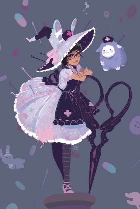 Pace is the Trick Cute Witch Character Design, Witch Poses, Witch Ocs, Witch Character Design, Witch Oc, Witch Drawing, Witch Characters, Arte Do Kawaii, Cute Witch