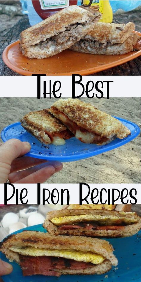 Camping Food Pie Iron, Pudgie Pie, Mountain Pie Recipes, Pie Iron Cooking, Ideas For Meals, Pie Irons, Pudgy Pie, Mountain Pies, Pie Iron Recipes