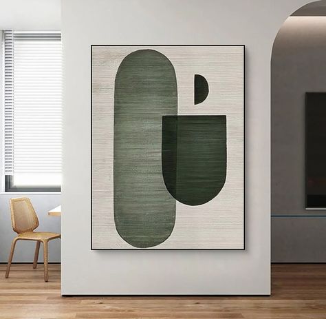 Green and Beige Abstract Painting Green Minimalist Painting on - Etsy Canada Wabi Sabi Art Painting, Wabi Sabi Painting, Marine Landscape, Abstract Ocean Painting, Wabi Sabi Wall, Wabi Sabi Wall Art, Geometric Wall Decor, Inspire Me Home Decor, Art Texture