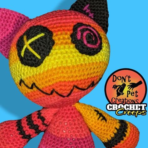 Zombie Cat Crochet Pattern Free, Cat Crochet Pattern Free, Crochet Sunset, Native American Prayers, Cat Crochet Pattern, Zombie Cat, Cat Crochet, Sunset Colors, Crochet Cat