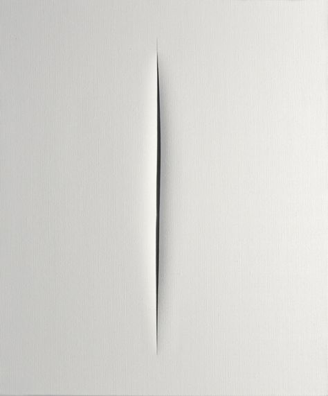 Lucio Fontana, tagli su tela: il tempo dell’attesa Minimalism Living, Scandinavia Design, Spatial Concepts, Lucio Fontana, Minimalism Art, Social Art, On Canvas, Arte Popular, Minimal Art