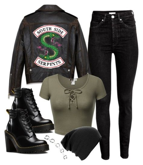 Southside Serpents Aesthetic, Riverdale Outfits Ideas, Southside Serpents Outfit, Snake Outfit, Riverdale Outfits, Southside Serpents, Cute Emo Outfits, Looks Hip Hop, Riverdale Fashion