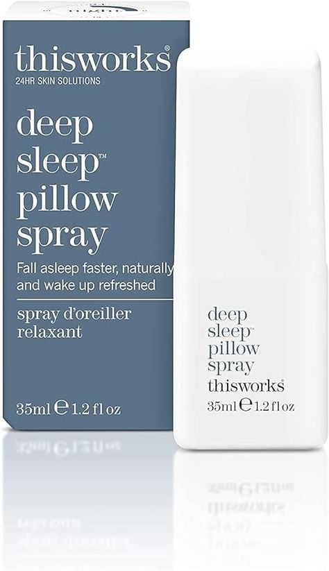 Amazon.com: THISWORKS Deep Sleep Pillow Spray: Fast-Acting Natural Rest Aid with Lavender for Relaxation, 35 ml 1.2 Fl Oz (Pack of 1) : Health & Household Sleep Pillow Spray, Shake Bottle, Pillow Spray, Natural Sleep Aids, Fall Asleep Faster, Natural Sleep, Improve Sleep Quality, Sleep Pillow, Improve Sleep