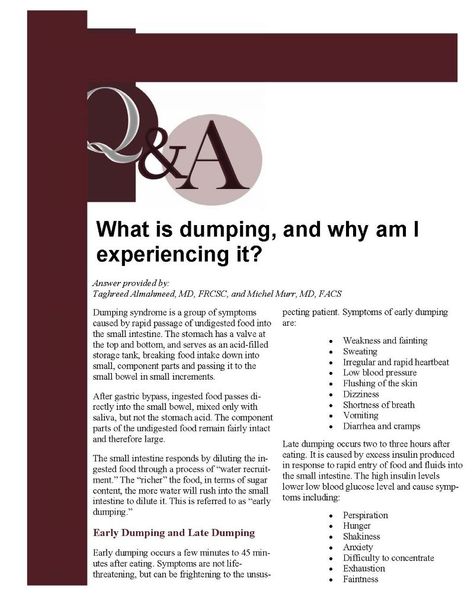 Dumping Syndrome, Talking Behind Your Back, Sleeve Surgery, Too Much Sugar, High Blood Sugar Levels, Eating Too Much, Medical School Essentials, Low Blood Pressure, Ehlers Danlos