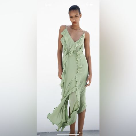 Long Ruffled Dress, Zara Short Dress, Crossover Dress, Pleated Shirt Dress, Cami Midi Dress, Asymmetrical Skirt, Daily Dress, Sleeveless Maxi Dress, Matching Dresses