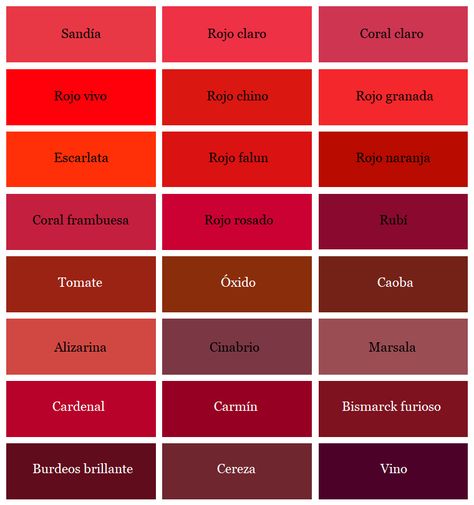 Color rojo: significado, tonalidades y combinaciones - Estilo Ennia Vino Color, Mixing Paint Colors, Color Granate, Color Bordo, Color Vino, Color Rojo, Color Theory, Feminine Style, Red Color