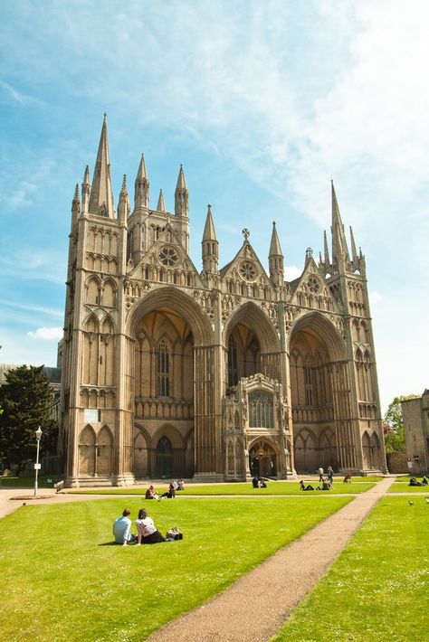 Peterborough Cathedral Aesthetic Cities, Peterborough England, Cambridgeshire England, Peterborough Cathedral, Industrial City, Romanesque Architecture, Medieval Architecture, Gothic Cathedrals, Cathedral Architecture