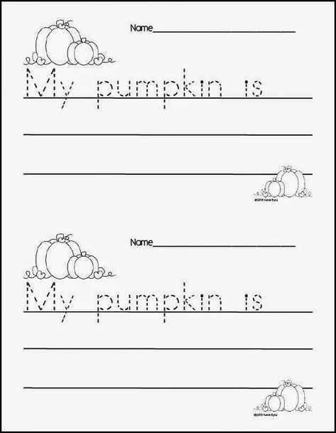 Pumpkin Writing Kindergarten, Pumpkin Writing, Math Centres, Pumpkin Unit, Pumpkin Activities, October Crafts, Kindergarten Ela, 1 November, Easy Art Projects