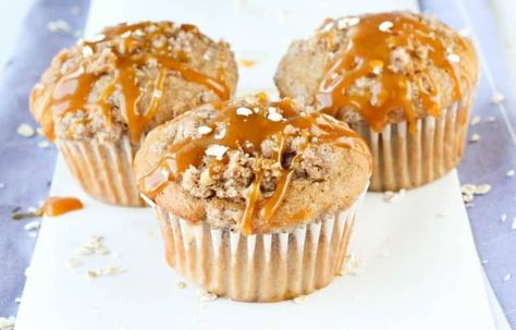 Spice Cake Muffins, Batch Prep, Low Calorie Bread, Cake Mix Muffins, Crumb Muffins, Coffee Cake Muffins, Streusel Muffins, Caramel Drizzle, Cake Muffins