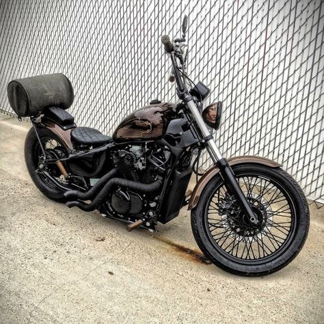 Custom Built Honda Bobber & Chopper Bikes | Old School Motorcycles and Apparel Inspiration | Honda bobber, Shadow bobber, Honda steed Bobber Motorcycle Paint Ideas, Bobber Motorcycle Diy, Choppers Motorcycles, Honda Truck, Honda Shadow Bobber, Honda Shadow 1100, Honda Steed, Moto Chopper, Shadow Bobber