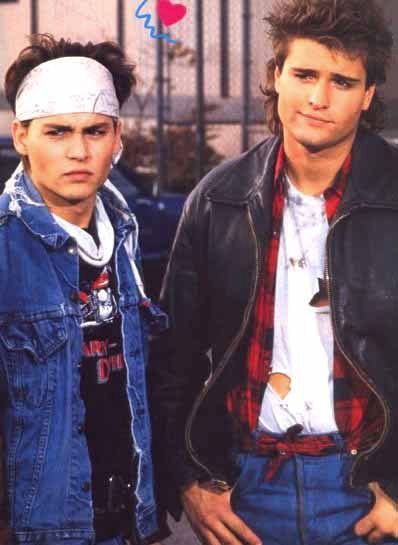 The original McQuaid Brothers <3 Tom Hanson and Doug Penhall...gotta love 21 Jumpstreet Peter Deluise, Tom Hanson, John Depp, 10 Fun Facts, جوني ديب, Jump Street, 21 Jump Street, Young Johnny Depp, Johnny D