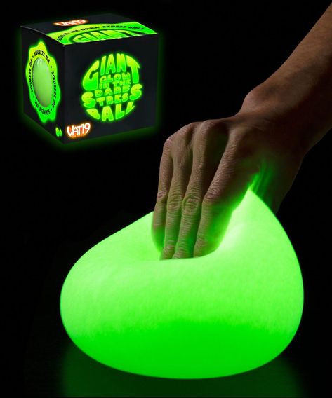 Giant Glow in the Dark Stress Ball: An enormous stress-reliever that glows in the dark. Outdoor Games For Teens, Diy Stressball, Hair Dye Videos, Candyland Cake, Bump In The Night, Latex Allergy, Cool Fidget Toys, Hungry Hippos, Things That Go