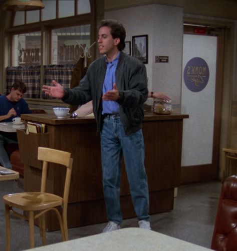 90s Sitcom Fashion Men, Jerry Seinfeld Style, Jerry Seinfeld Outfits, 90s Sitcom Fashion, Seinfeld Fashion, Seinfeld Outfits, Seinfeld Aesthetic, Seinfeld Style, Normcore 90s