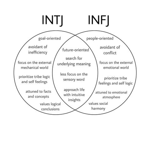 3,420 Likes, 87 Comments - infp 🦋 (@mysticmediator) on Instagram: “the differences and similarities between INTJ and INFJ I’m a bit nervous to post this since it will…” Infj Characters, Sensory Words, Intj Entj, Intj And Infj, Infj Type, Meyers Briggs, Infj Intj, Infj Mbti, Infj Personality Type