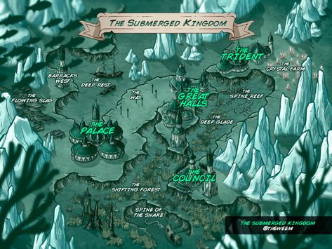 mike weem na Twitterze: „Did some more experimenting with @inkarnaterpg maps! This time an underwater kingdom... Triton's... Seafolk... Sea Elves... could be anything really ;) #dnd #rpg #maps https://t.co/YCPMMfC5yy” / Twitter Sea Elves, Underwater Kingdom, Sea Map, Fantasy City Map, Building Map, Underwater City, Map Pictures, Rpg Maps, Rpg Map