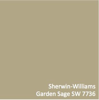 Sherwin-Williams Garden Sage (SW 7736) Garden Sage Sherwin Williams, Green Tan Paint Color, Tuscan Wall Colors, Tan Paint Colors, Bedroom Inspiration Cozy, Tan Paint, Painted Closet, Interior Wall Colors, Hair Salon Interior