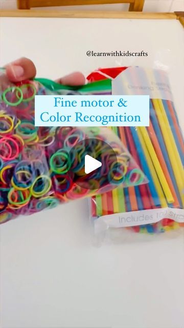 Nisha Yadav| Your Key to Easy Learning Activities on Instagram: "Keep your little one busy with this no prep activity to work on fine motor and color recognition skills. All you need is colored straws, rubber bands, and play dough.   Follow @learnwithkidscrafts for easy ideas  #preschoolactivities #toddleractivities #kidsactivities #finemotorskills #simpleplay #momlife #diymom #learningthroughplay" Rubber Band Activity, Easy Learning Activities, Tpt Ideas, Mom Diy, Loom Bands, Easy Learning, Fine Motor Activities, Play Dough, Motor Activities