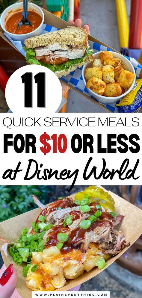 Cheap Food At Disney World Best Food At Disney Springs, Food To Take To Disney World, Best Food Disney World, Meals To Pack For Disney World, What To Eat At Disney World, Cheap Disney World Vacation, Eating At Disney World On A Budget, Disney Dining Plan 2024 Snacks, Disney World Food 2024