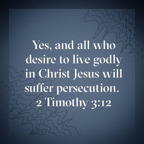 Persecution is a part of believer's life.. #biblequotes #biblicaltruth #biblicallifestyle #Yeshua #Church #God #Jesus #2Timothy3 #persecution #christianpersecution Persecution Of Christians, Christians Quotes, 2 Timothy 3, King Jesus, My Values, Future Wife, Body Skin Care Routine, God Jesus, Wise Quotes