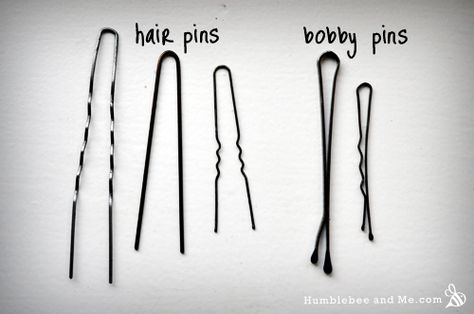 Meet Hair Pins, Bobby Pins' Far More Useful Sister - Humblebee & Me U Pins For Hair, How To Use Hair Pins, Epic Hairstyles, Pin Hairstyles, Pin Crafts, Beauty Makeup Photography, Pride Prejudice, Graphic Ideas, Hair Braid