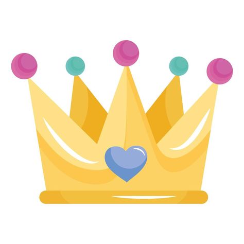 Crown Clip Art, Cute Queen, Kawaii Disney, Heart Icon, Queen Crown, Baby First Birthday, Tiaras And Crowns, Queen Bees, First Birthdays