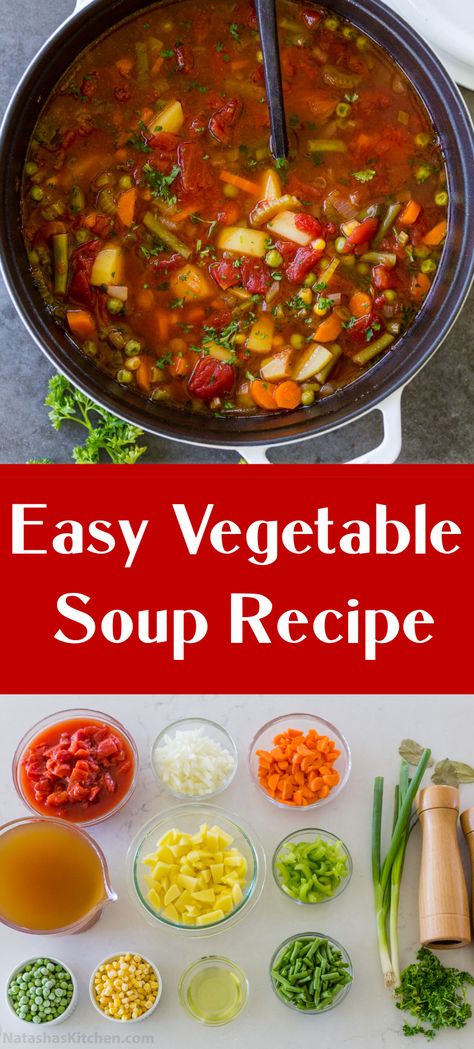 How to Make Vegetable Soup
What I love about this soup is that it comes together in one pot and it’s super easy to make. With minimal mess and maximum flavor, you can’t get much better than that. Follow the simple steps below to be well on your way to a comforting bowl of veggie soup. Vegetable Soup Recipes Easy, Easy Vegetable Soup Recipes, Easy Veggie Soup, Best Vegetable Soup Recipe, Healthy Vegetable Soup, Soup Recipes Easy, Homemade Vegetable Soup, Veggie Soup Recipes, Soup Recipe Easy