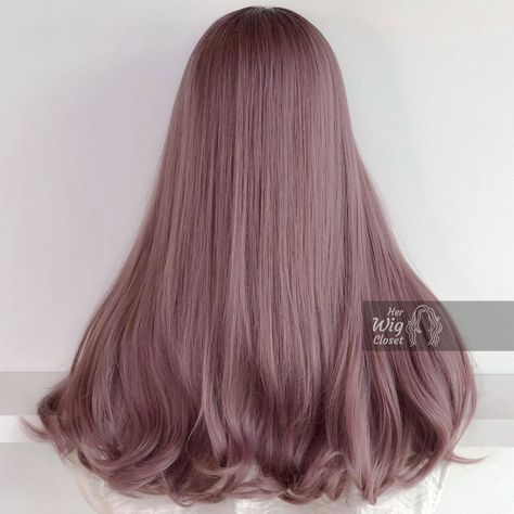 Mauve Blonde Hair, Dusty Purple Hair, Ombre Hair Tutorial, Dusty Rose Hair, Dusty Pink Hair, Mauve Hair, Dark Pink Hair, Lavender Hair Colors, Pink Ombre Hair