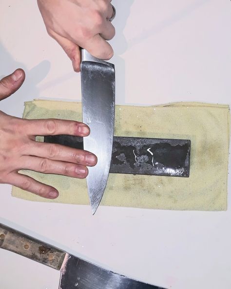 How To Use A Sharpening Stone | Backdoor Survival How To Use A Sharpening Stone, Sharpening Knives, Knife Roll, Sharpening Tools, Boning Knife, Sharpening Stone, Emergency Prepping, Grape Tomatoes, Knife Sharpening