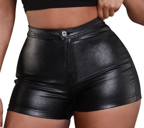 PRICES MAY VARY. Material : - Faux Leather Shorts - Polyester and spandex ,high stretchy and softable PU leather. Features : - Faux Leather Shorts - High Waist ,Tight, Faux PU Leather, Slight Stretch Fabric, Zipper Closure, Soft Material. Matte Texture. Versatile : This high leather shorts perfect paired with tank tops or tunics and high heels easily. Make you feel confident and charming, stylish and fashionable in party, night club, dance, discco, outdoor, etc. Occasion : - Black Leather Biker Bad And Boujee Outfits, Night Club Dance, Black Shorts Outfit, Adam Gontier, Leather Shorts Women, Party Night Club, Club Dance, Black Leather Shorts, Faux Leather Shorts