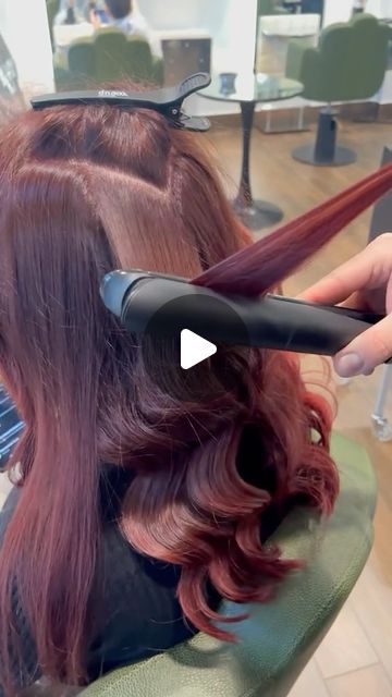 ghd hair on Instagram: "Get ready for curls that WOW in one pass! @rsvp_parrucchieri showing us next-level ghd wizardry using the new ghd chronos to create super speed HD curls🧙‍♀️🪄 

 
#ghdhair #ghdchronos #straightenercurls #curlinghair #howtocurlyourhair #satisfying" Curls With Straightener, Ghd Hair, Super Speed, Curled Hairstyles, Get Ready, To Create, Hair, On Instagram, Instagram