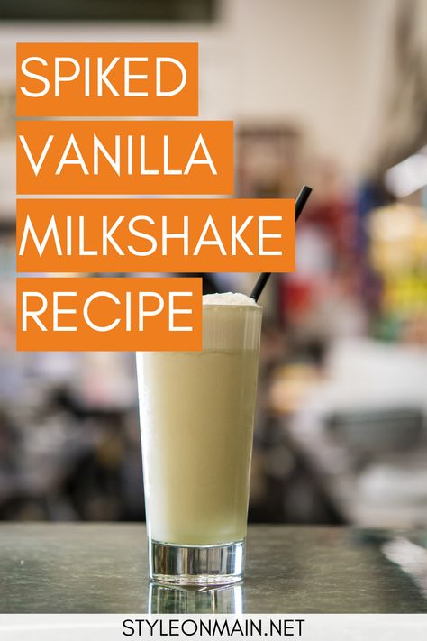 Looking for an adult treat for the hot days ahead? This boozy spiked vanilla milkshake will hit the spot. With just the right amount of alcohol, this recipe is great for a mid afternoon pick me up, or as a dessert. Spiked Milkshake Recipes, Boozy Shakes Milkshake Recipes, Adult Milkshake Recipes, Alcoholic Milkshake Recipe, Alcohol Milkshake, Vodka Milkshake, Boozy Milkshake Recipes, Mcdonalds Shakes, Low Calorie Alcohol